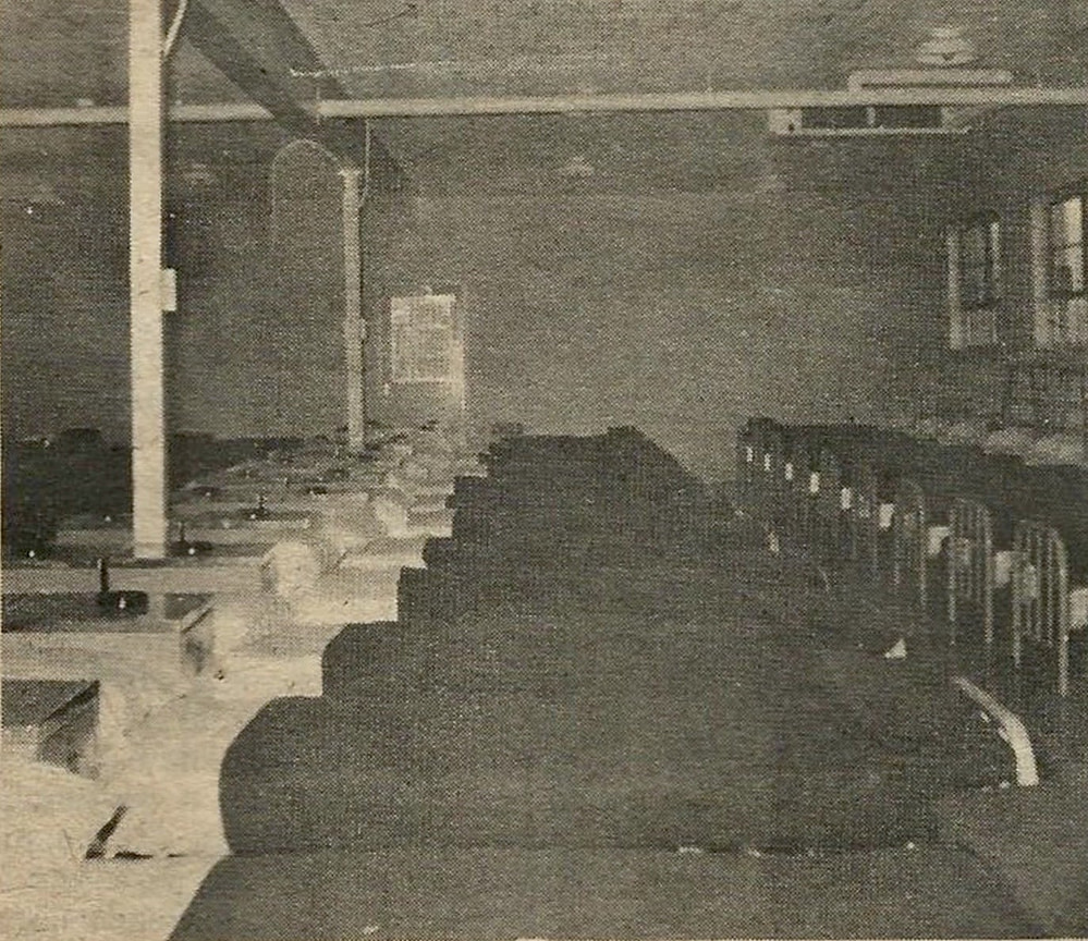 new modern interior of barracks