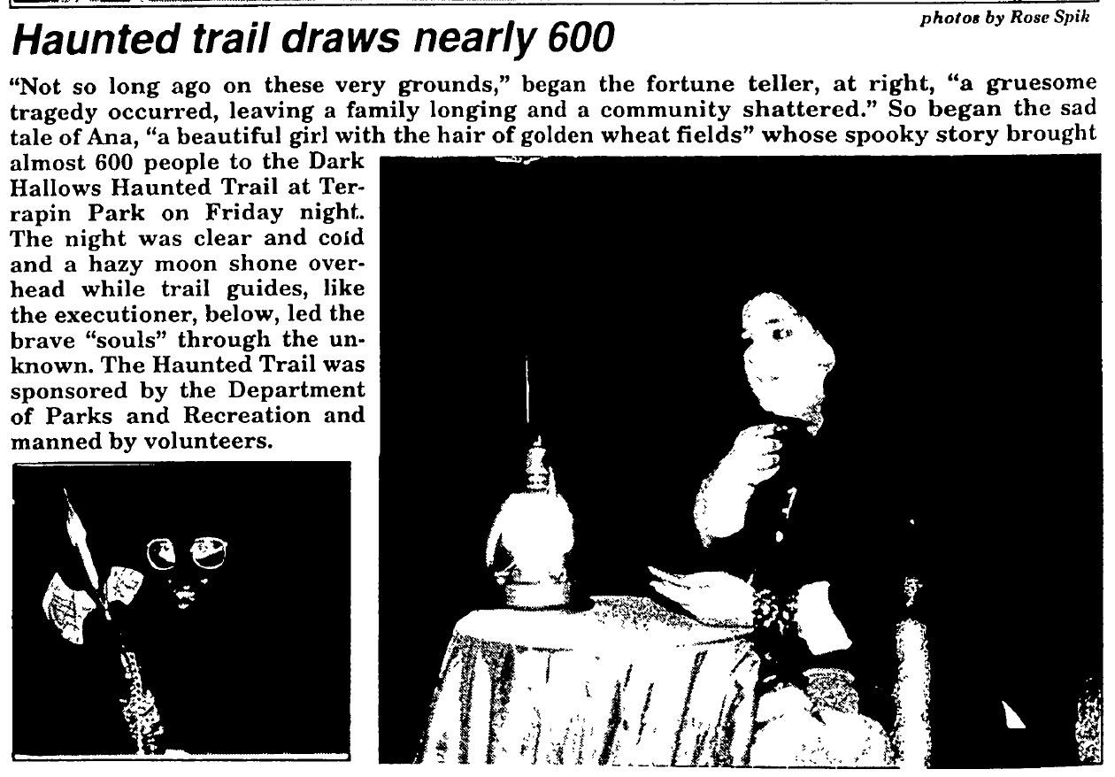Haunted Trail Draws Nearly 600 - 1993
